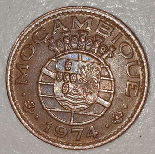 1974 - 1 ESCUDO - MOCAMBIQUE - MOZAMBIQUE - (Bronze)